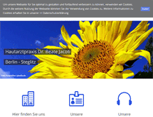 Tablet Screenshot of hautarztpraxis-jacob.de